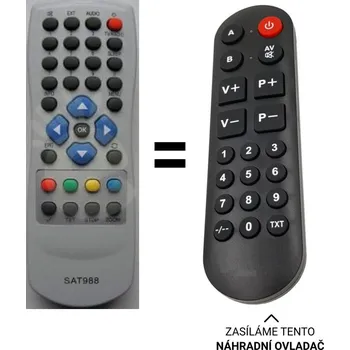 Technisat DIGI S2 náhradní dálkový ovladač pro seniory