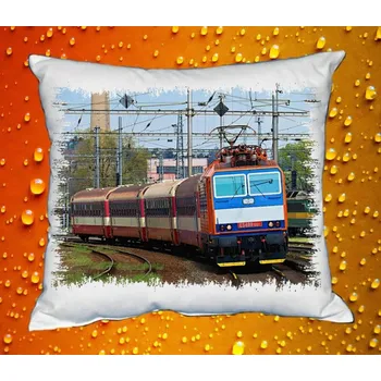 Dekorativní polštářek Polštářek s lokomotivou ES 499.1001
