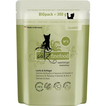 Krmivo pro kočku 24x300g catz finefood - losos a drůbeží
