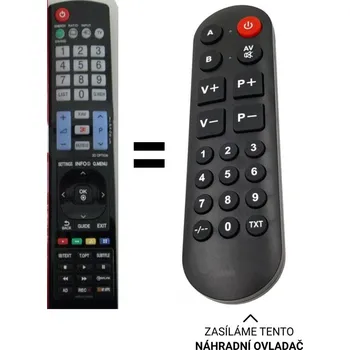 Dálkový ovladač LG AKB72915207 , AKB72915202, AKB72914235 náhradní dálkový ovladač pro seniory