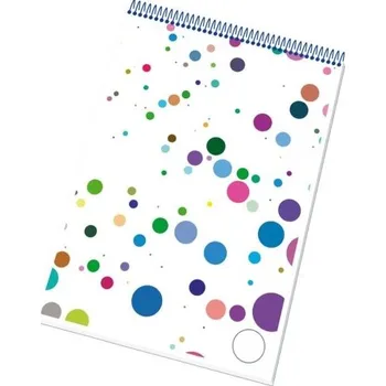 Blok Blok A4 čistý, bezdřevý, horní spirála, 50 listů