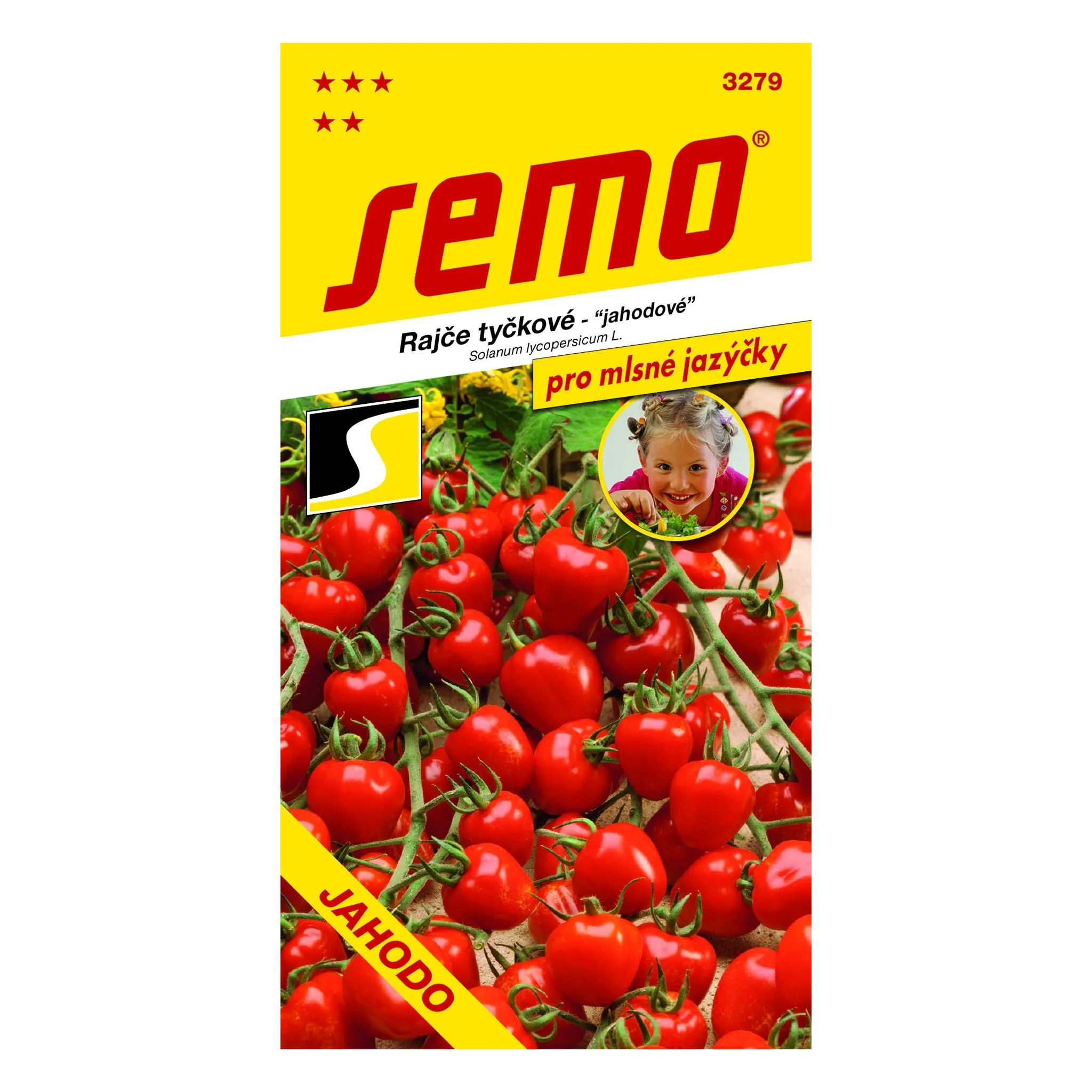 Fotografie 1 - Semeno SEMO Rajče tyčkové jahodové 30 ks