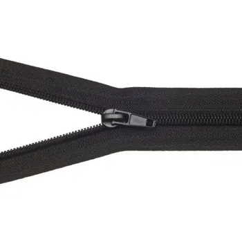 Zip Zip spirálový, dělitelný, 5mm, 70 cm délka, černý