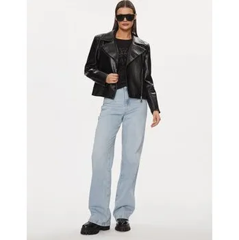 Dámská casual bunda Patrizia Pepe Bunda z imitace kůže 8O0101/E044-K103 Černá Regular Fit 38