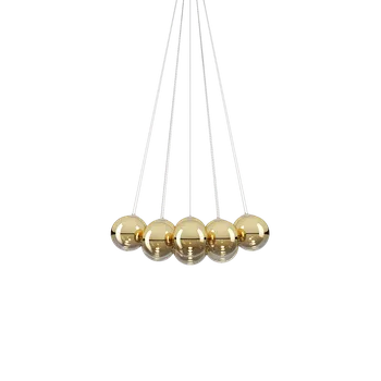 Lodes 22123 5030 Random Cloud 14 ø23, závěsné svítidlo LED 14 x 5W 3000K, zlaté sklo, rozměr 103x91cm