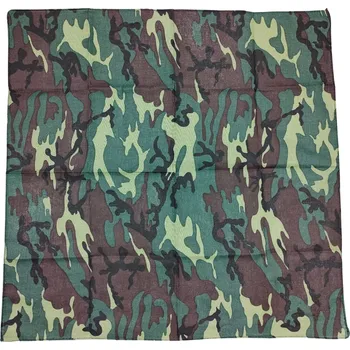 Šátek ČÍNA Šátek čtvercový lesní potisk Woodland Camo