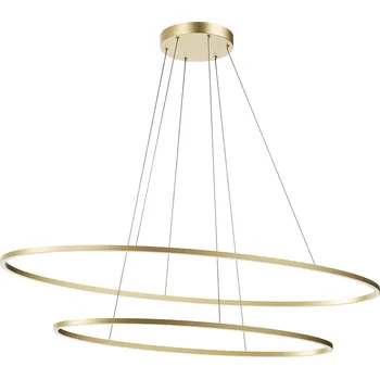 Redo Závěsné LED ovální svítidlo LEO, 2 ovály, ø95cm/ø130cm Barva: Bronz
