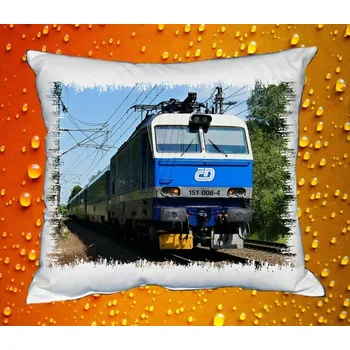 Dekorativní polštářek Polštářek s lokomotivou 151 006-4