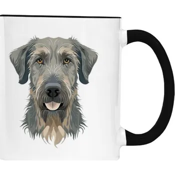 Hrnek malý barevný s potiskem Hlava vlkodav