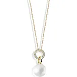 Cutie Jewellery Půvabný perlový přívěsek ze žlutého zlata se zirkony Z6303-3123-40-X-1 + 2 měsíce na vrácení zboží