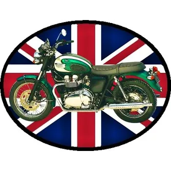 Nášivka nášivka Triumph Bonneville T100 Ovál (nášivky motorky)