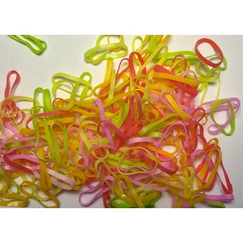 Nylonové barevné jednorázové gumičky 1000ks č.1 (Mini gumičky do vlasů 1000ks !)
