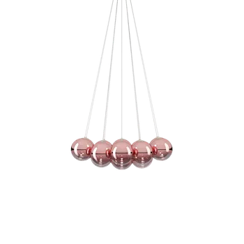 Lodes 22123 5530 Random Cloud 14 ø23, závěsné svítidlo LED 14 x 5W 3000K, červeno-zlaté sklo, rozměr 103x91cm