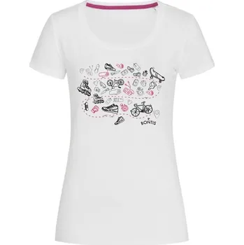 Dámské tričko Bontis Dámské tričko SPORT - Bílá / růžová | L