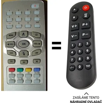 Hyundai RC1091TFT náhradní dálkový ovladač pro seniory