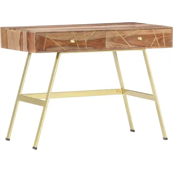 Psací stůl vidaXL Psací stůl se zásuvkami 100x55x75 cm masivní akáciové dřevo