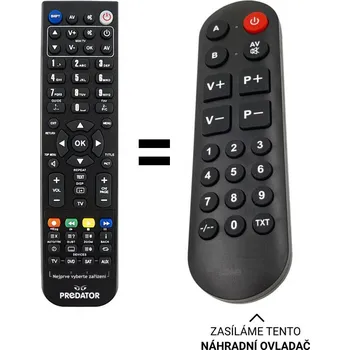 Dálkový ovladač Philips 21PT166 náhradní dálkový ovladač pro seniory