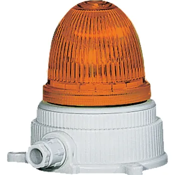 Poplachová siréna SIRENA Maják OVOLUX 12-240VAC/DC PG9 oranžová SIR-30032