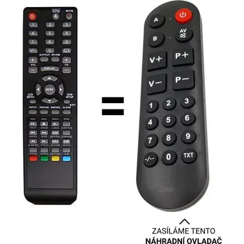 ECG 24led302pvr náhradní dálkový ovladač pro seniory.