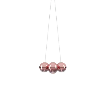 Lodes 22121 5527 Random Cloud 7 ø23, závěsné svítidlo LED 7 x 5W 2700K, červeno-zlaté sklo, průměr 62cm