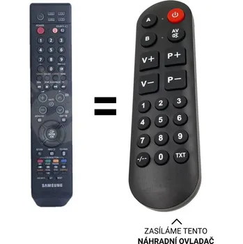 Dálkový ovladač Samsung BN59-00611A, BN5900611A náhradní dálkový ovladač pro seniory