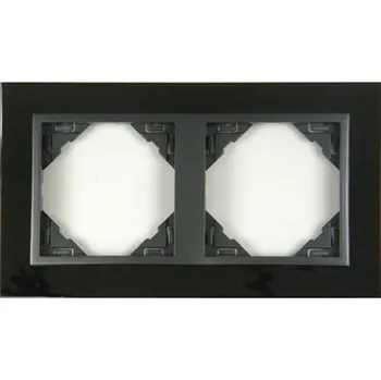 Elektrická zásuvka LOGUS90 Rámeček LOGUS dvoj.nikl/šedá 90920 TQS 5603011556075