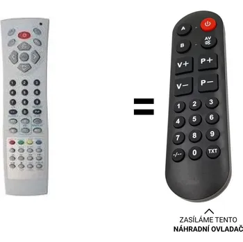 Dálkový ovladač United TVD5051 náhradní dálkový ovladač pro seniory