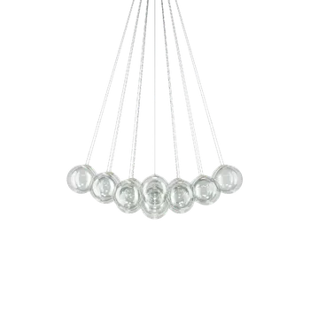 Lodes Random Cloud 23 ø23, závěsné svítidlo LED 23 x 5W 2700K, čiré sklo, rozměr 141x115cm