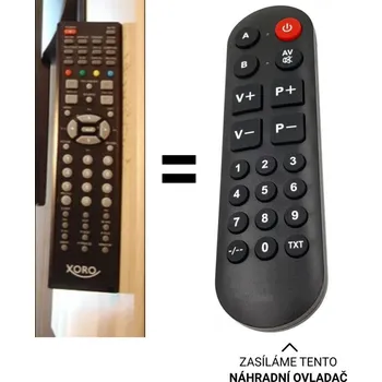 Dálkový ovladač Xoro HTL3742w náhradní dálkový ovladač pro seniory