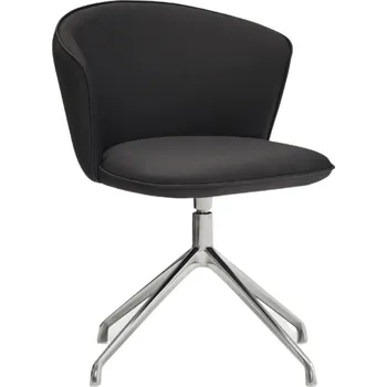 Černá koženková konferenční židle Teulat Add