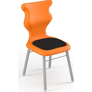 Entelo Židle Classic Soft velikost 2, rám oranžový/sedák bílý