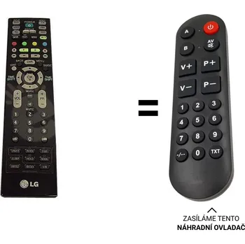 LG LCD 32LT75, 37LT75, 42LT75, 42PT85 42PG6900 náhradní dálkový ovladač pro seniory