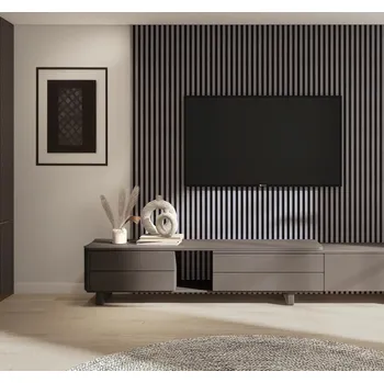 Lamelio Lamelový dekorativní profil MARTEL / Dub šedý - černý 2,7 m