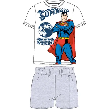 Chlapecké pyžamo superman-licence Chlapecké pyžamo - Superman 5204302WOL, bílá / šedý melír Barva: Bílá, Velikost: 104