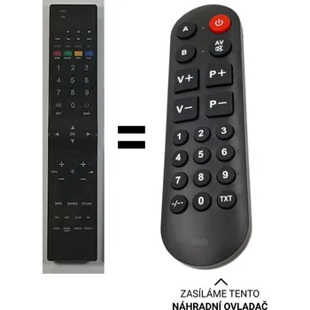 Dálkový ovladač GoGEN RC51i-T1-1 náhradní dálkový ovladač pro seniory