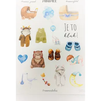 samolepka Samolepky MINIMEE journal - Je to kluk!