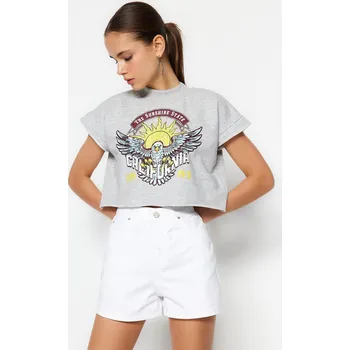 autíčko Trendyol White Denim Shorts Trendyol bílá 2176798
