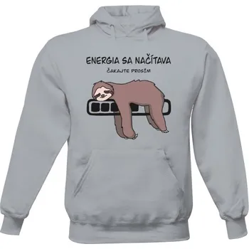 Pánská mikina Pánská mikina s kapucí s potiskem Energia sa načítava pánské