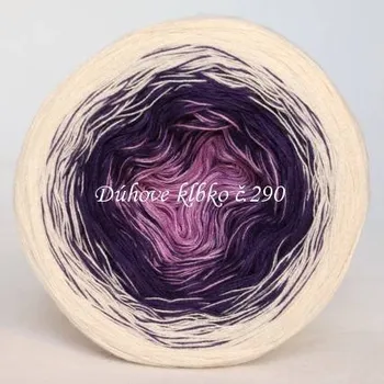 Příze Duhové klubíčko 290, 3nitka 750 m