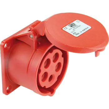 Elektrická zásuvka PCE Zásuvka 16A/230V 3-pól.IP44 vest. PC-313-6tt