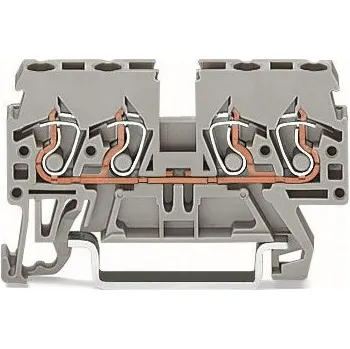 modulární přístroj a rozvaděč WAGO Svorka 870-832 4vodičová, průchozí, oranžová 870-832