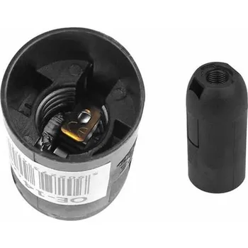 Objímka na žárovku Patice E-14 plastová černá