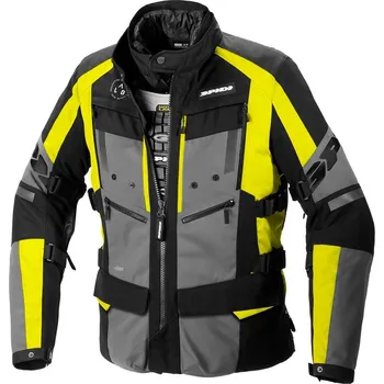 Moto bunda bunda 4SEASON EVO, SPIDI (černá/šedá/fluo žlutá) - M