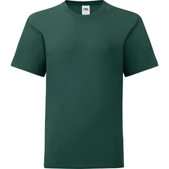 Dívčí tričko Fruit of the Loom Dětské triko 61-023-0 Forest Green 164
