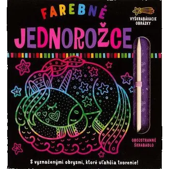 Farebné jednorožce Vyškrabovacie obrázky