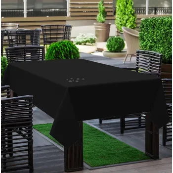 ubrus Venkovní ubrus GARDEN color 01 černá, různé rozměry Mybesthome Rozměr: 140x200 cm