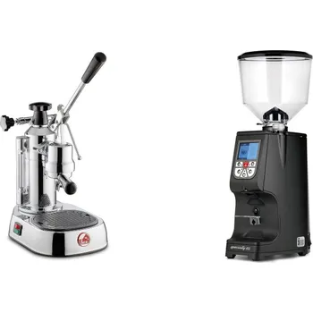 Kávovar La Pavoni Europiccola Lusso + Eureka Atom Specialty 65, black