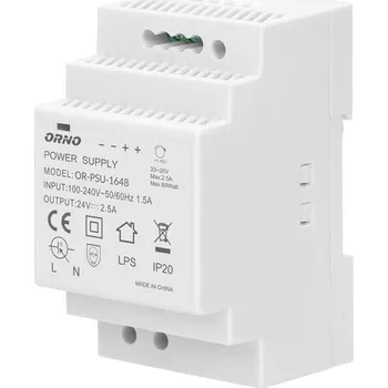 spínaný zdroj Napájecí zdroj 24V na DIN lištu 60W, 2,5A