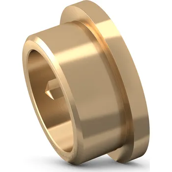 B60 40/50/58x40/5 M4M Přírubové kluzné pouzdro z masivního bronzu