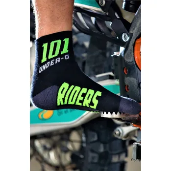 Pánské ponožky ponožky ACTION, 101 RIDERS černé/neon) - 36/37